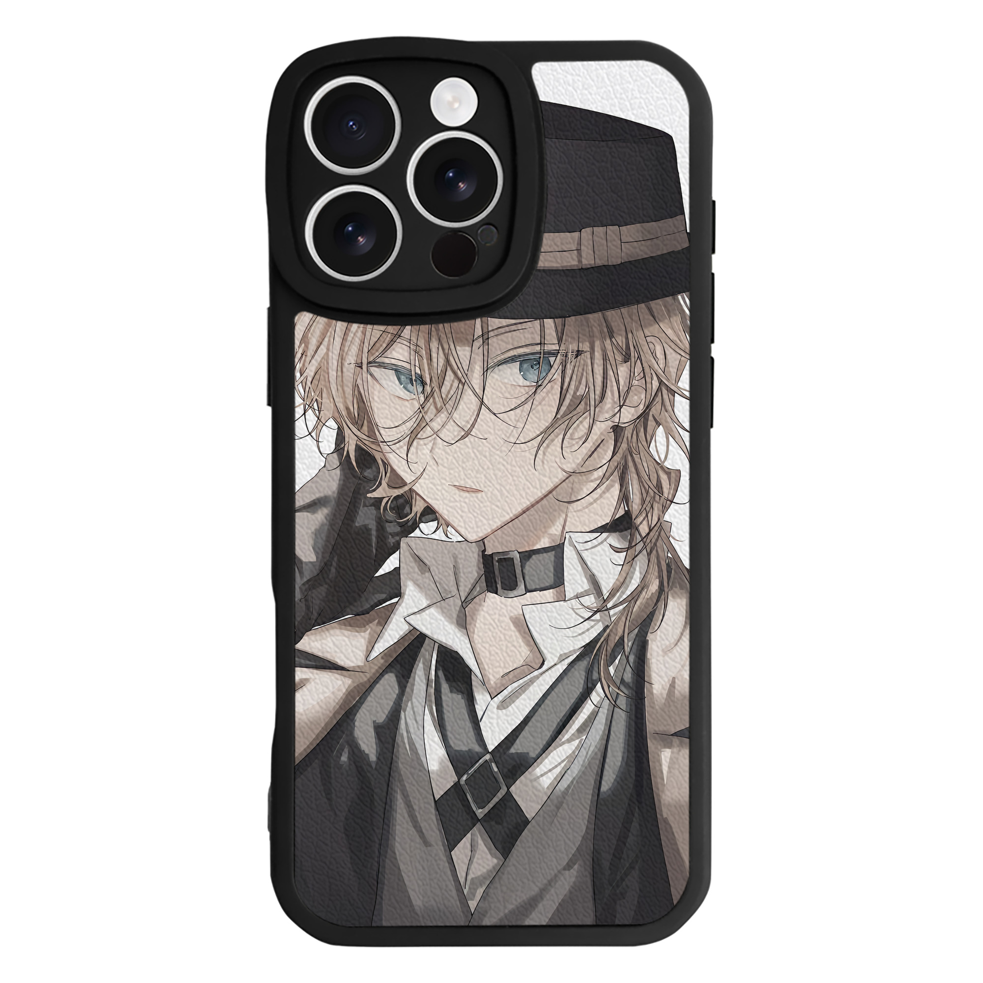 （画像用） 文豪ストレイドッグス Bungo Stray Dogs 【iPhone 16シリーズ対応】シリコンスマホケース（レザー調） 材質：シリコン